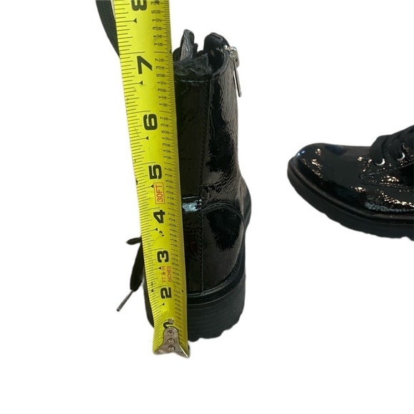 Justfab Ankle Boots - Black Ties and Zips - Size 6 - Picture 7 of 8